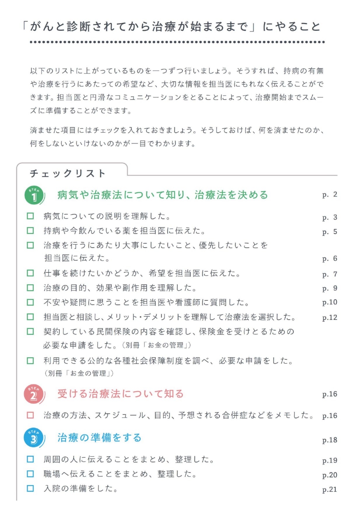 がん治療経験者が作った　書き込み式　がんと診断されたら役立つノート ー 治療に備える ー